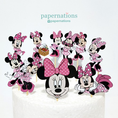 Minnie Mouse Cupcake Toppers